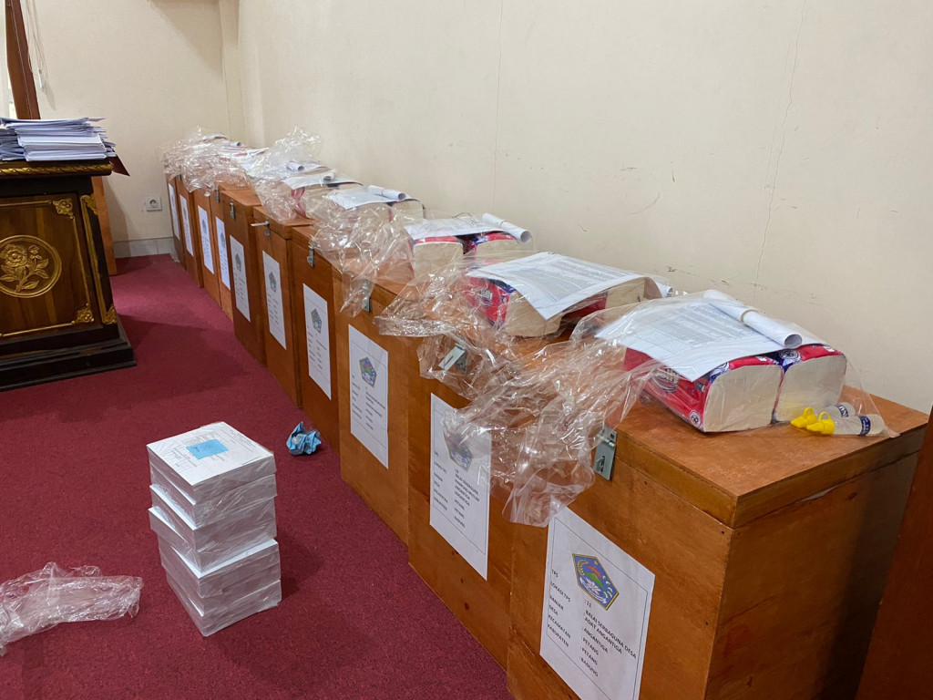 Logistik Pilkel di Kabupaten Badung Sudah Didistribusikan ke Desa Petang